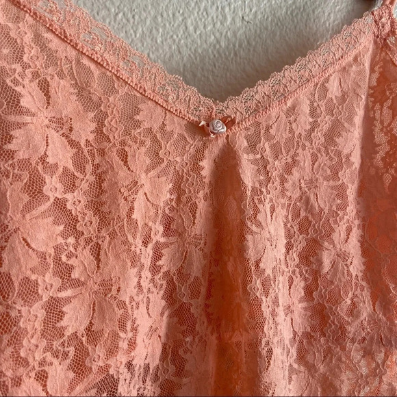 Intimates Lace Floral Cami Lingerie Top Nightie Sleep Camisole Tank Top Size XL - Picture 3 of 8